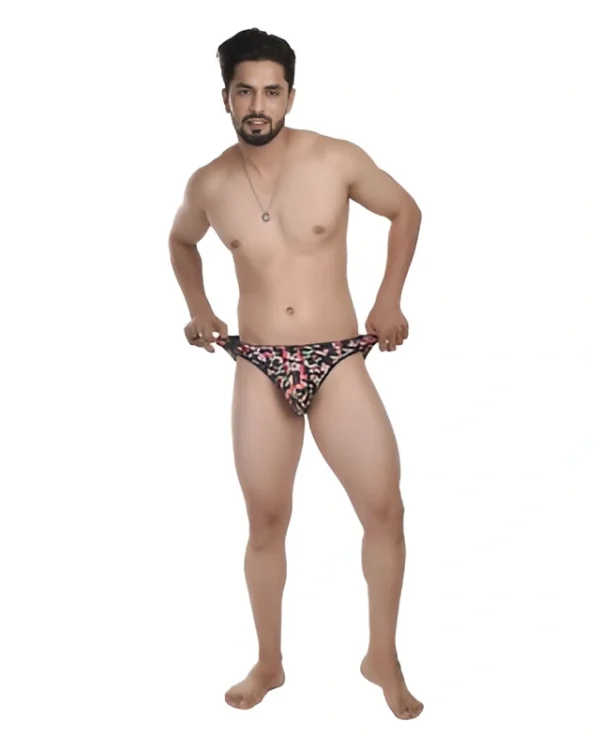 Pixel Printed Bikini Brief for Men