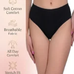 Black Cotton Panty for Women