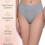 Grey Cotton Brief Panty