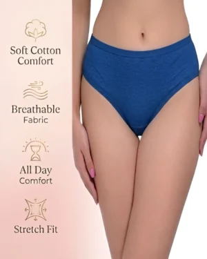Navy Blue Cotton Panty for Women