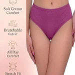 Pink Cotton Brief Panty for Women