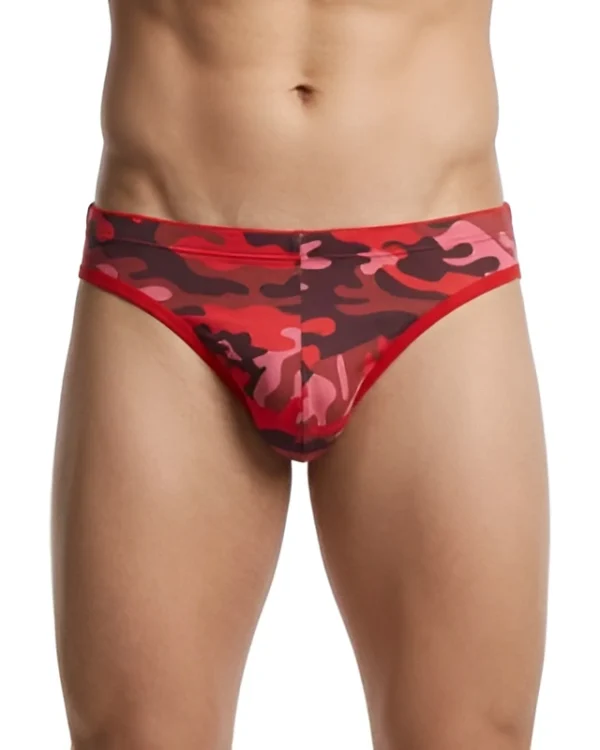 Red Camo Bikini Brief for Men