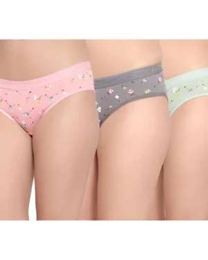 Women Floral Print Cotton Panty Pack of 3