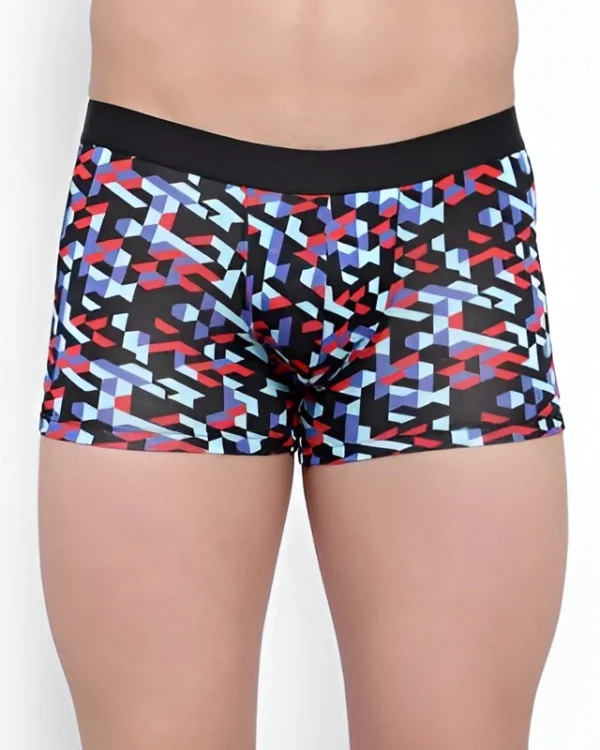 Men's Abstract Geometric Print Trunk