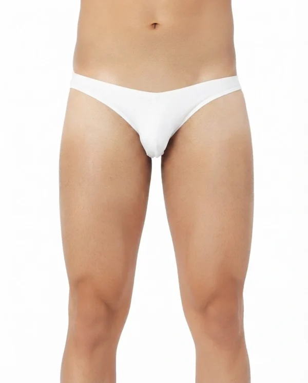 Men’s White Micro Modal Brief