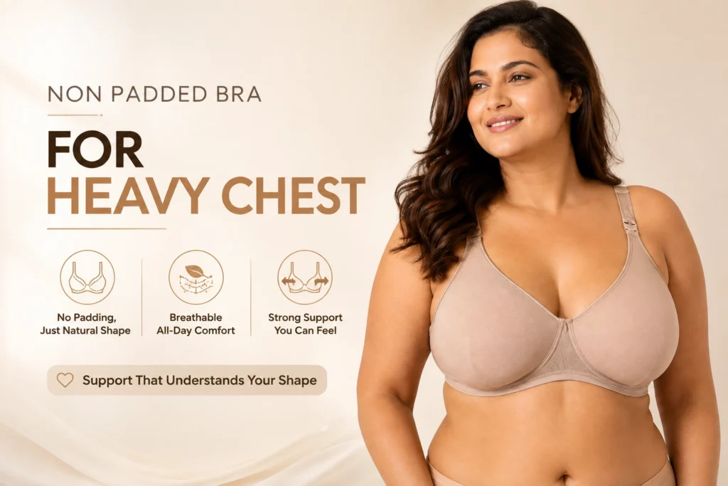 Non Padded Bra for Heavy Breast